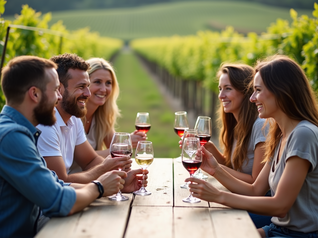 Wine tasting at Napa Valley vineyard