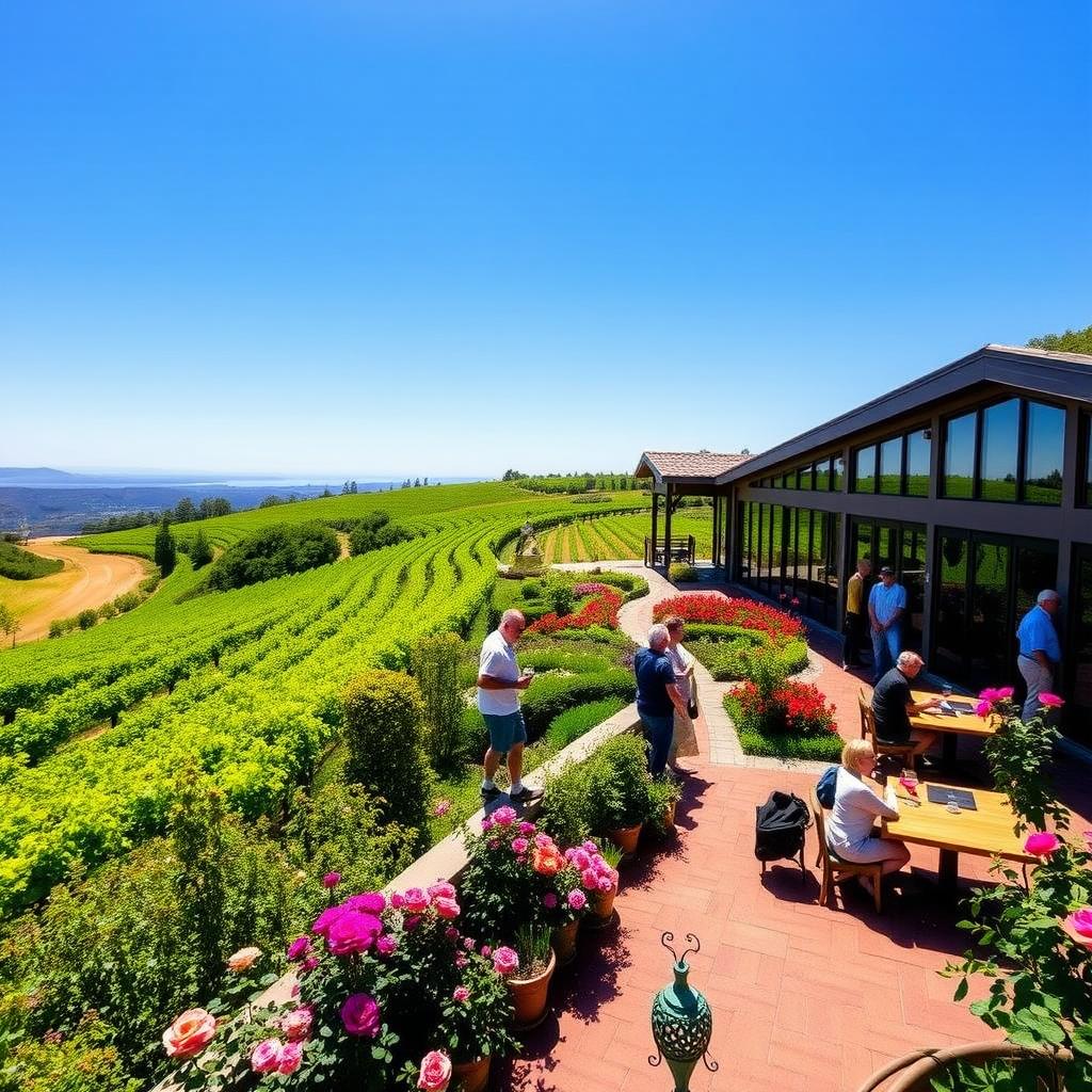 Kendall-Jackson Wine Estate with vineyards, tasting room, and culinary gardens in Sonoma County