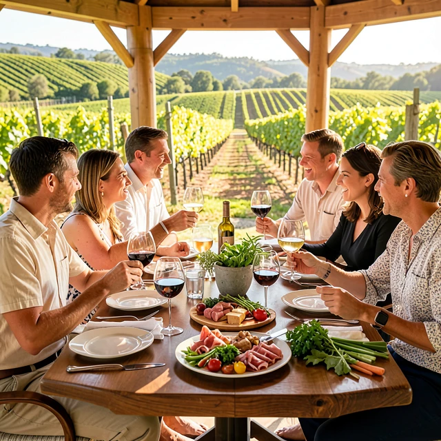 Wine and food tasting at Kendall-Jackson Wine Estate with garden-fresh pairings