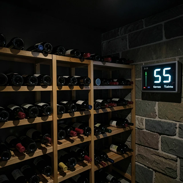 Ideal home wine storage cellar setup with temperature and humidity controls
