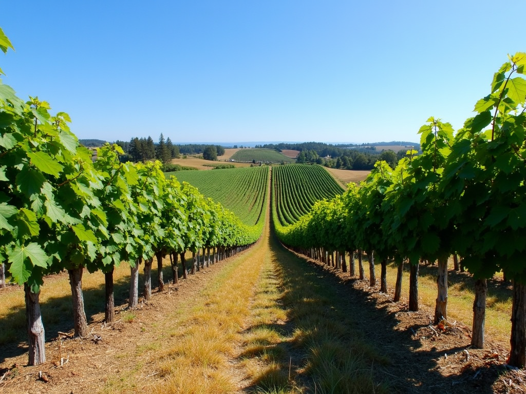 Organic vineyard in Sonoma County
