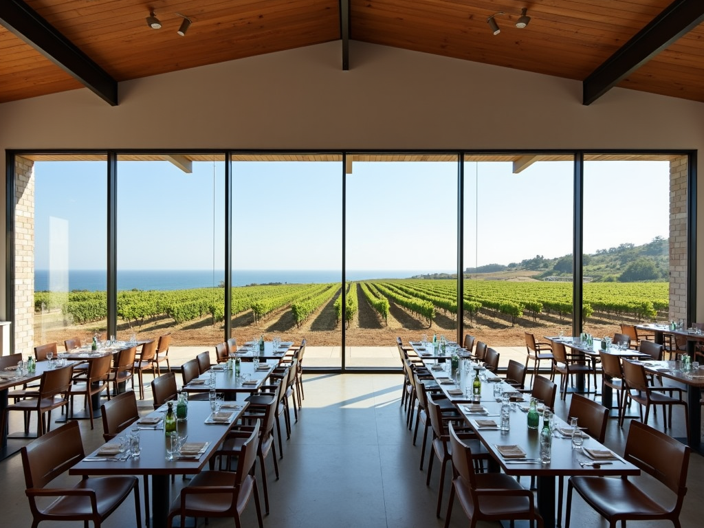Flowers Vineyards tasting room view