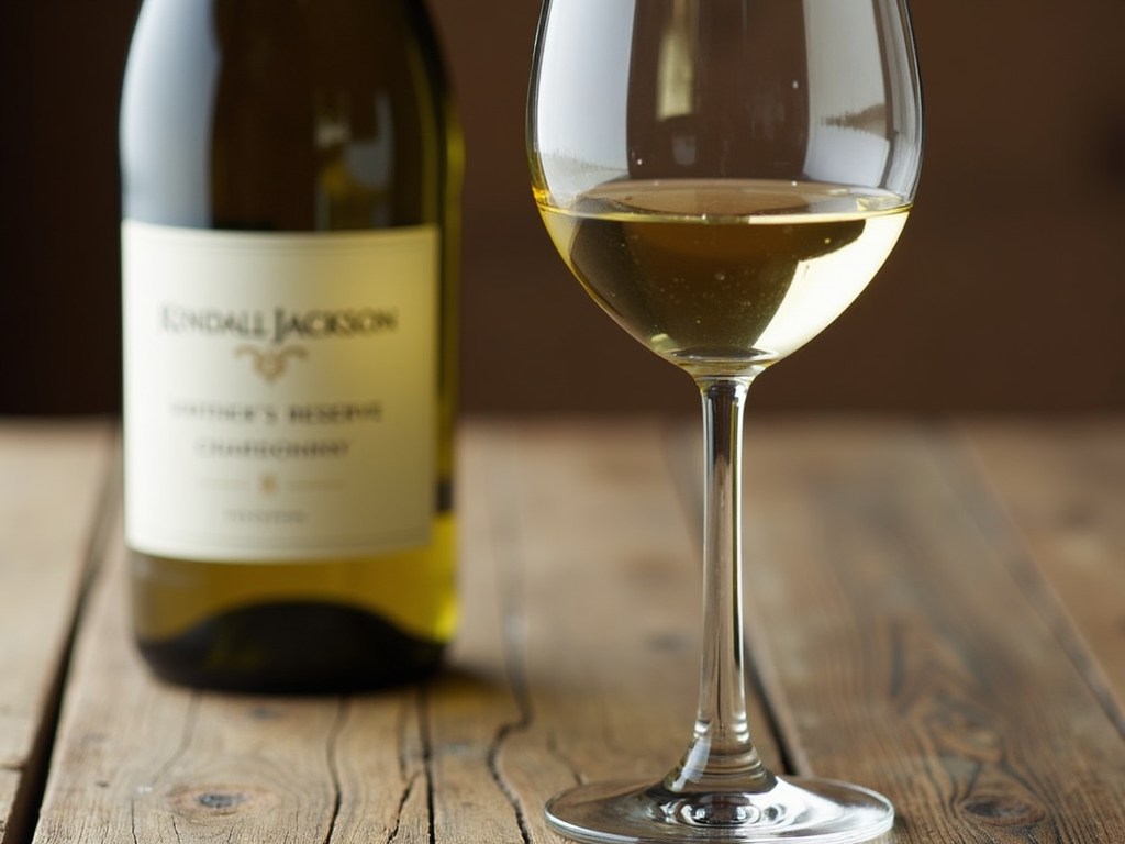 A glass of Kendall-Jackson Vintner's Reserve Chardonnay, one of Jackson Family Wines' most iconic wines.