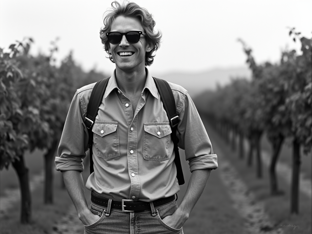 Jess Jackson, founder of Jackson Family Wines, in the vineyard