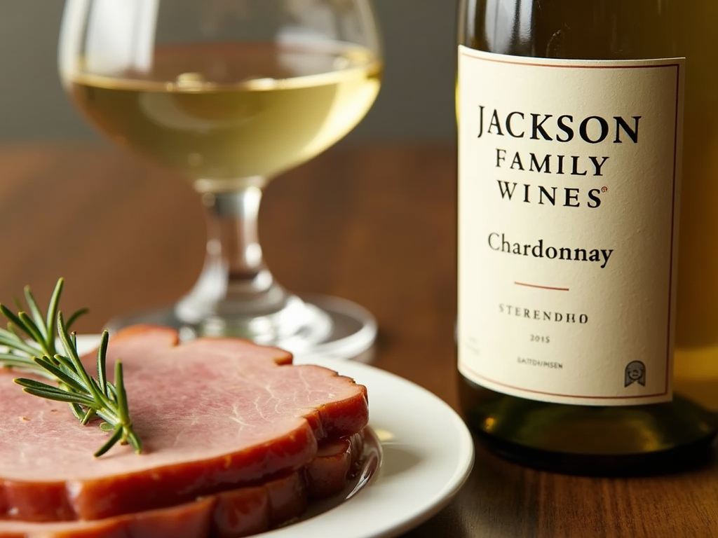 Jackson Family Wines Chardonnay with ham