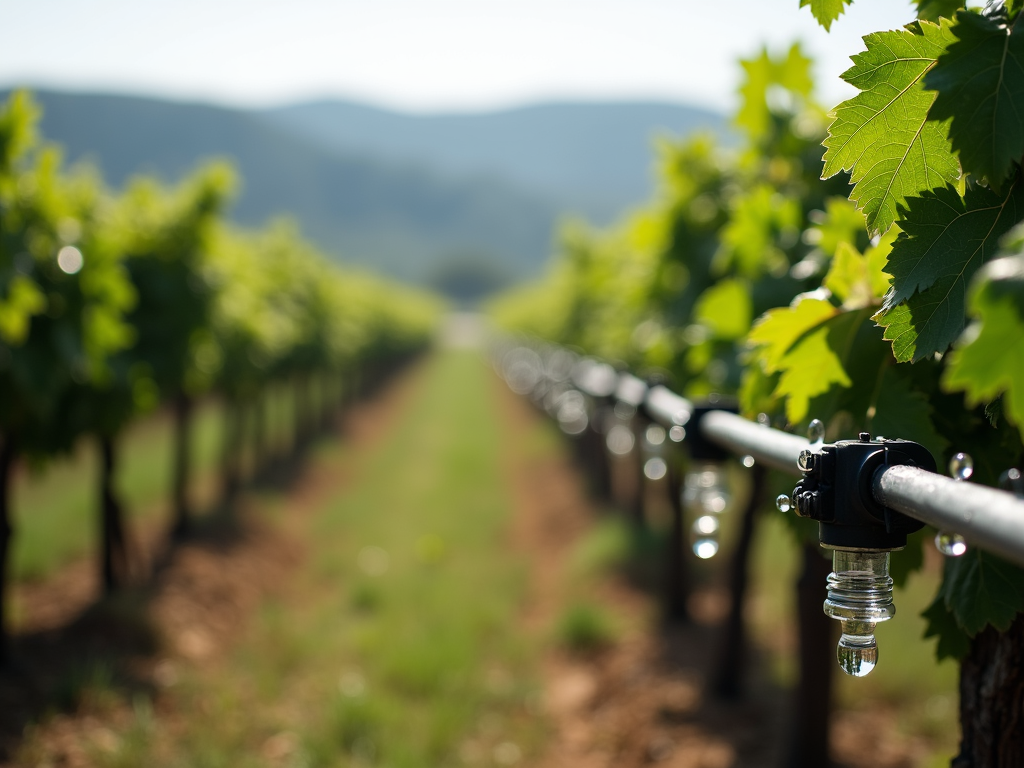 Water conservation through drip irrigation at Jackson Family Wines
