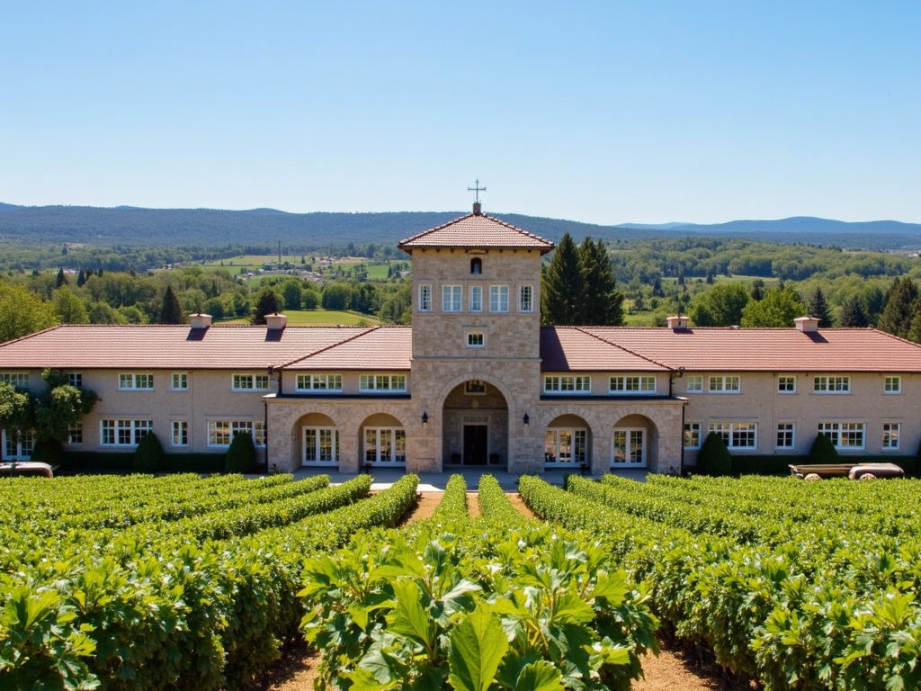 Beringer winery, a historic landmark in Napa Valley.