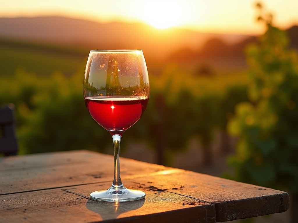 Wine glass in Jackson Family Wines vineyard