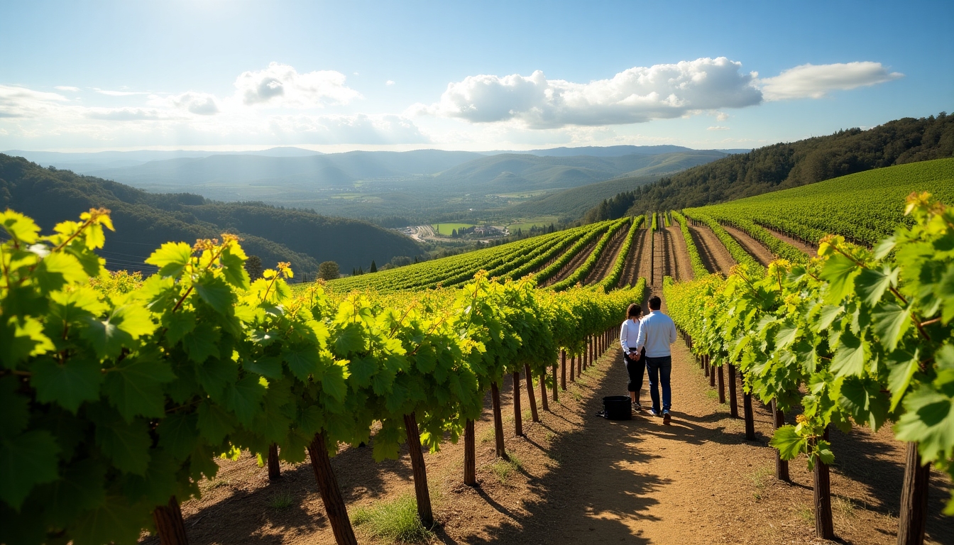 Beringer's vineyards in Napa Valley, showcasing their commitment to quality and sustainability.