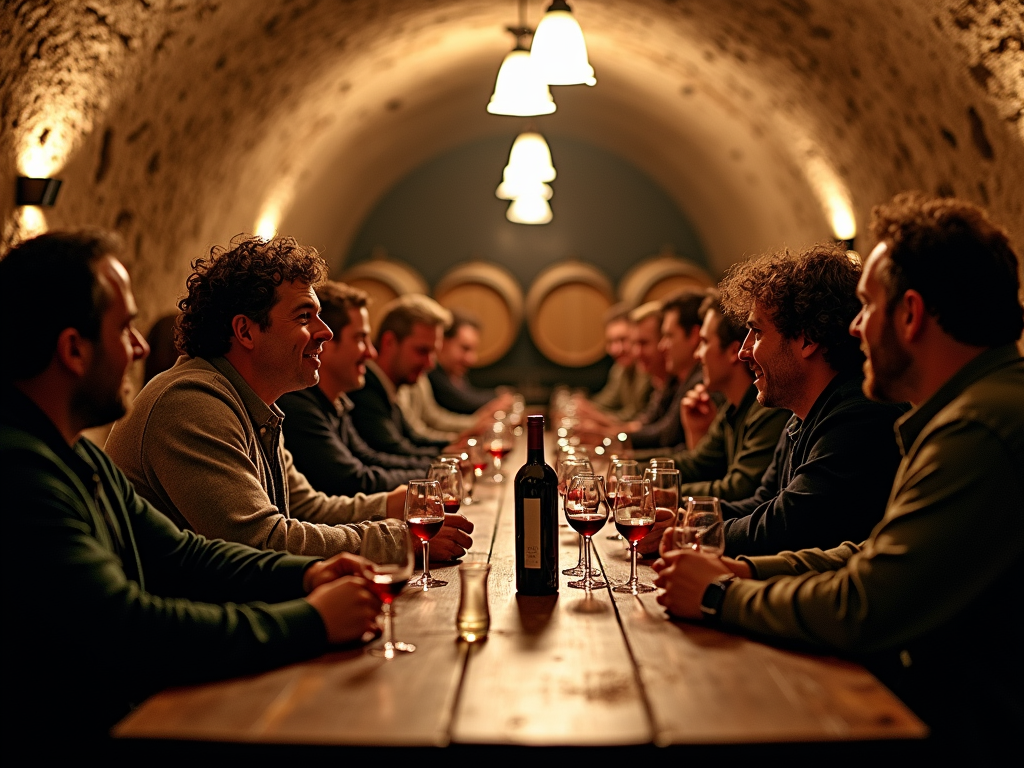 Wine tasting in Beringer's underground caves