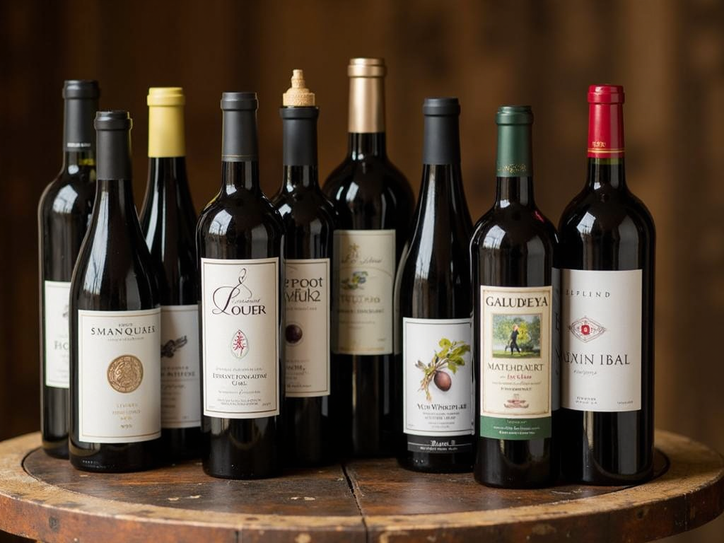 Award-winning wine bottles