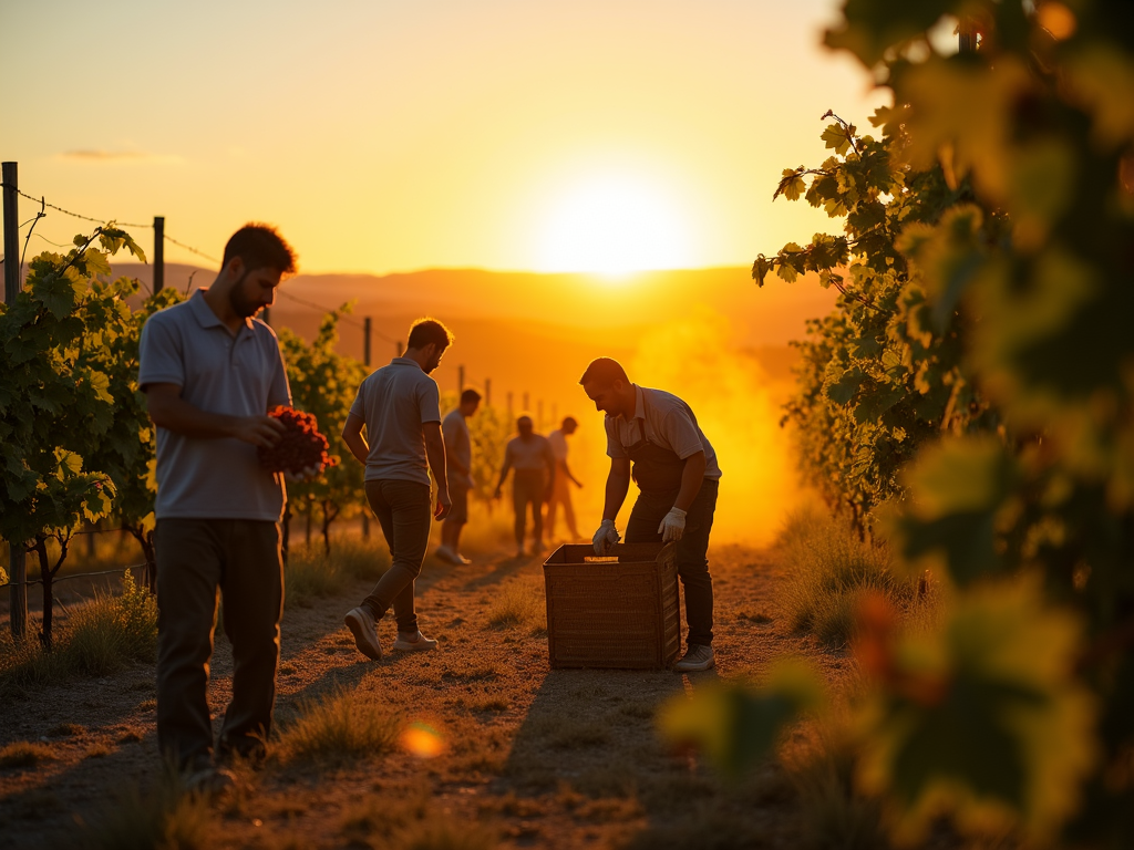 Sustainable grape harvesting at Jackson Family Wines