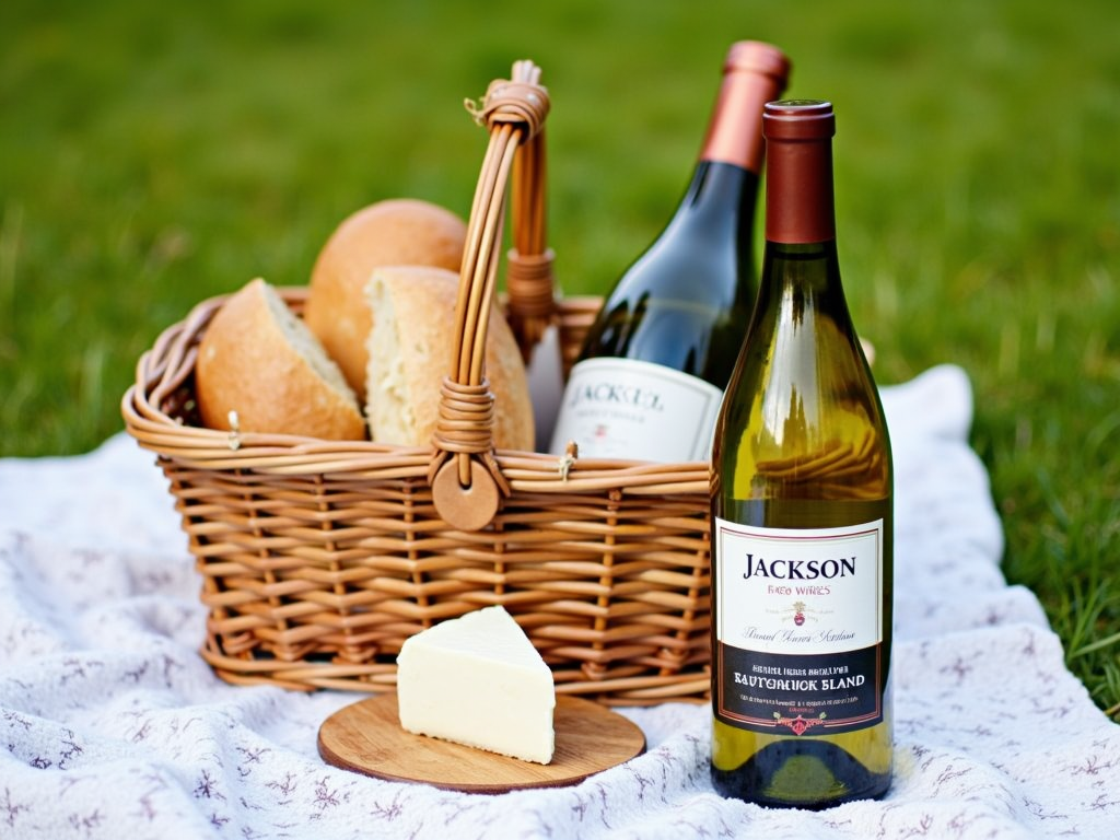 Picnic with Jackson Family Wines Sauvignon Blanc and goat cheese