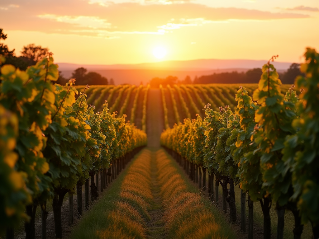 Jackson Family Wines vineyard at sunset