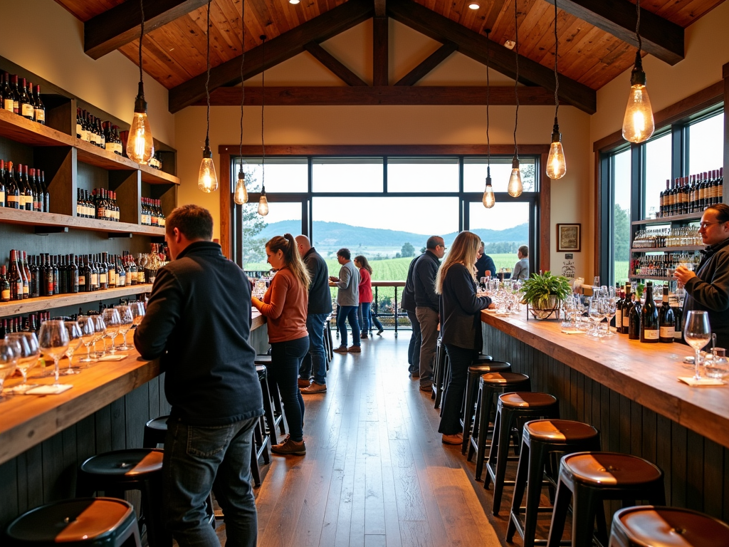Modern tasting room at Beringer Winery