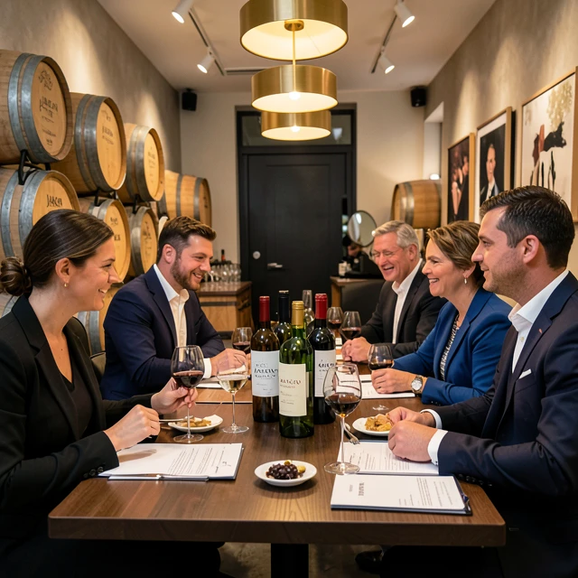 Elegant wine tasting room featuring Jackson Family Wines