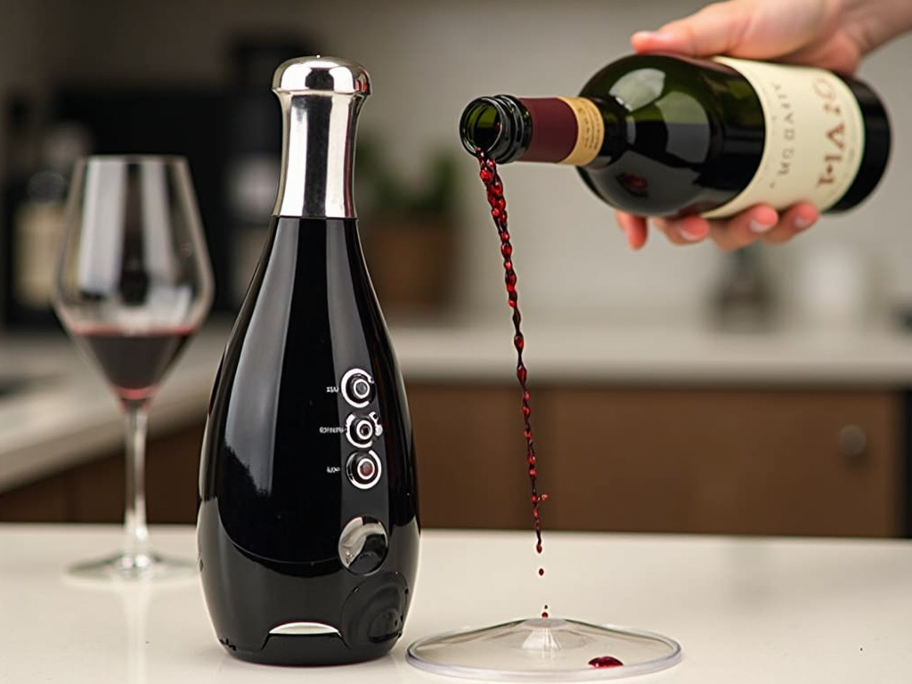 Smart wine pouring gadget