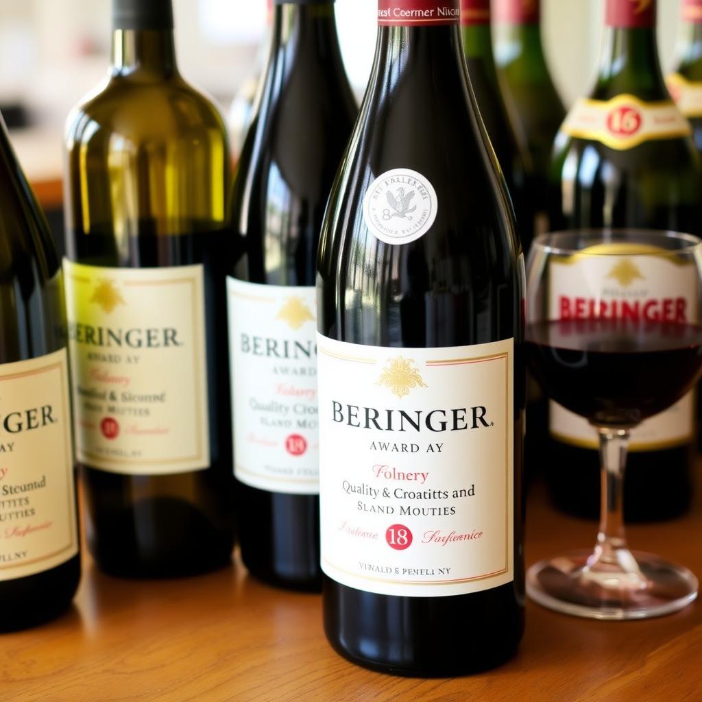 Beringer wine bottles