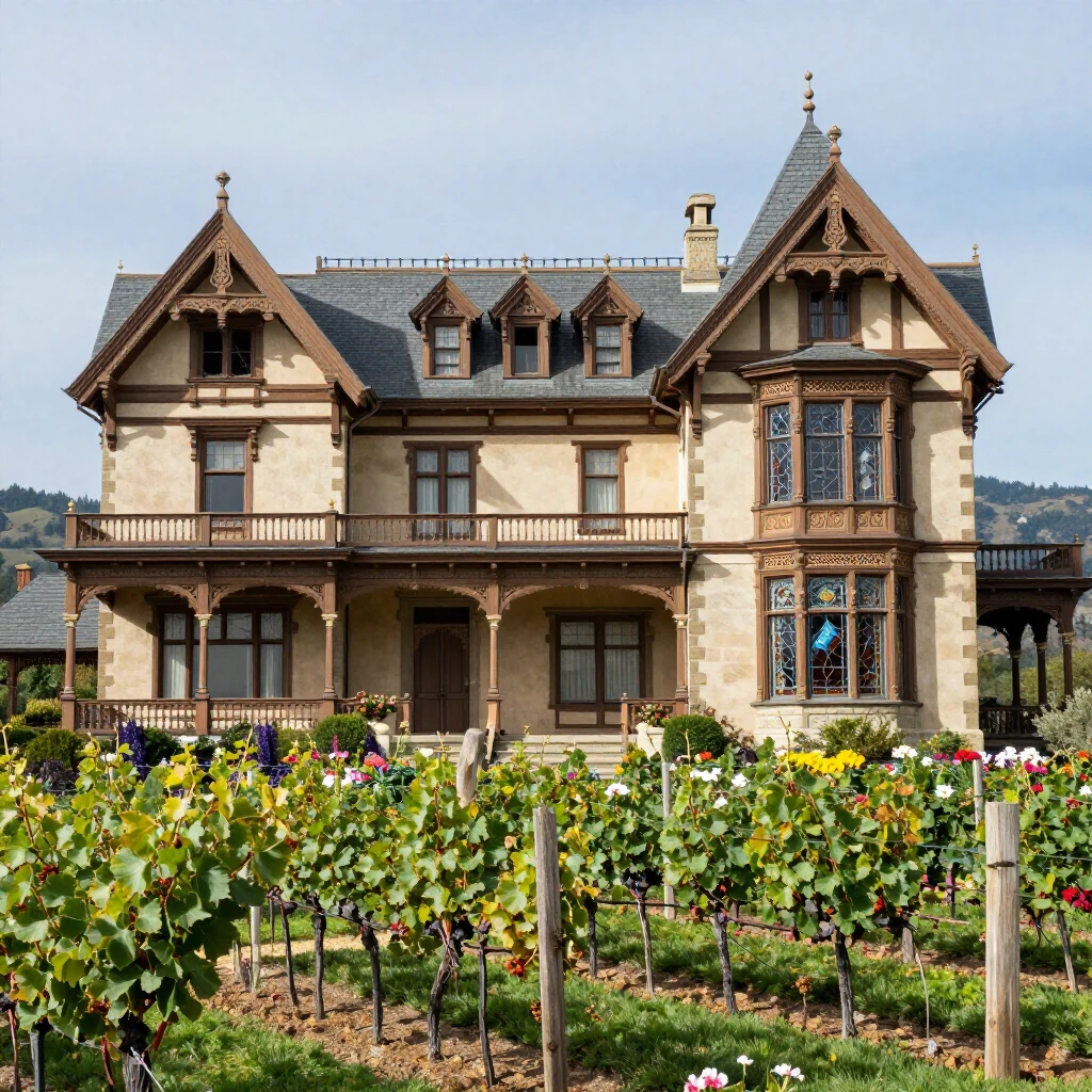 Historic Beringer Vineyards estate in Napa Valley
