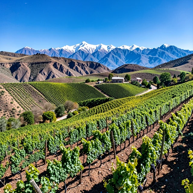 Vineyards in Patagonia, Argentina