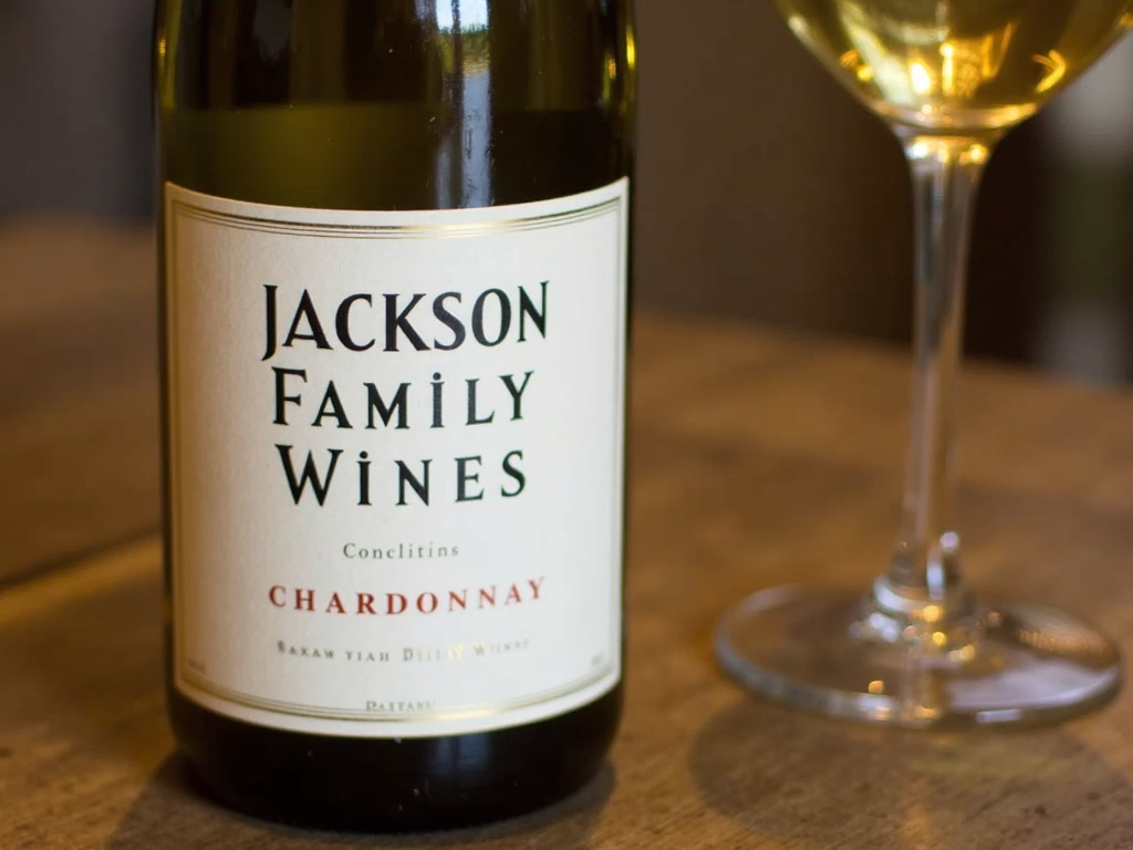 Bottle of Jackson Family Wines Chardonnay
