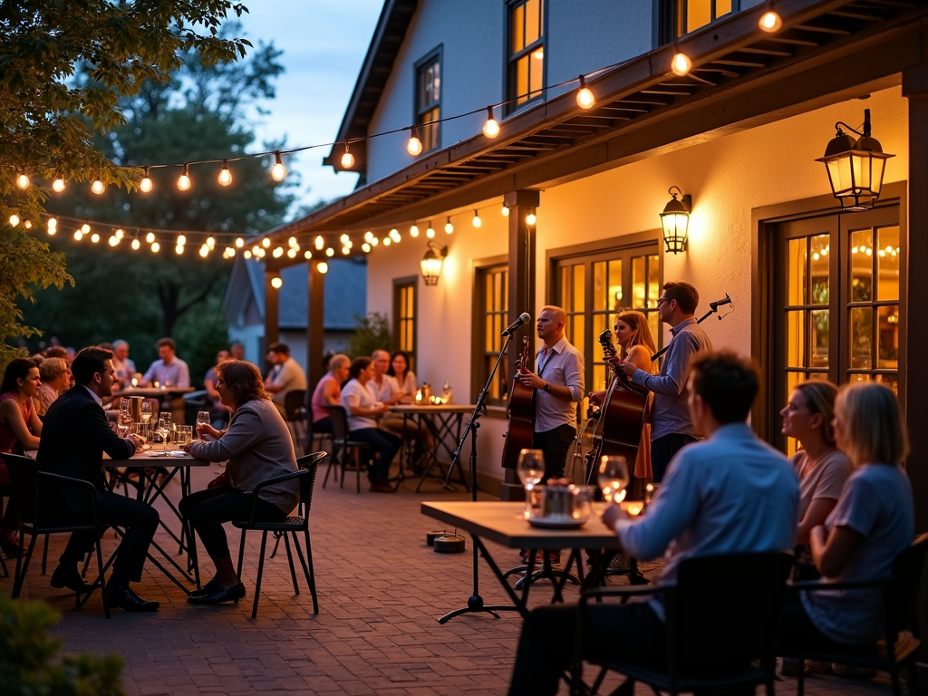 Beringer wine tasting event with live music and guests