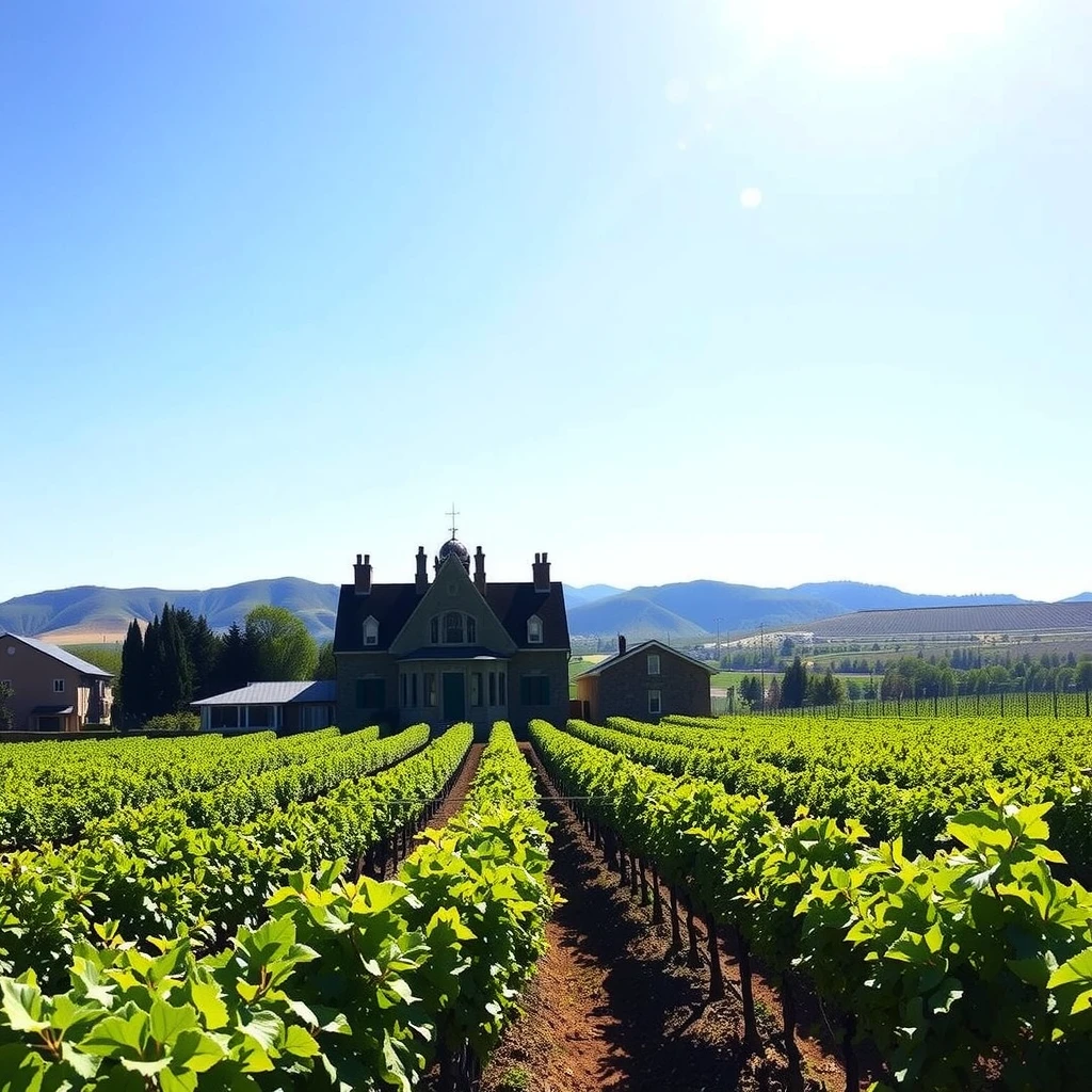 Historic Beringer Vineyards estate in Napa Valley