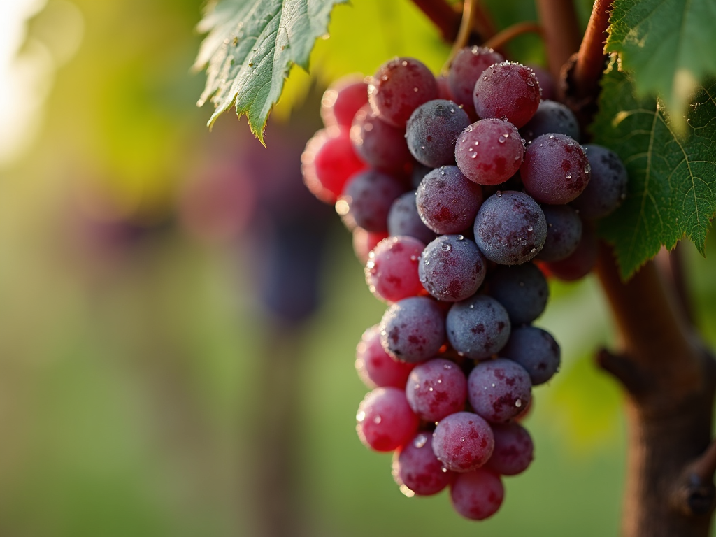 Ripe Cabernet Sauvignon grapes at Beringer vineyard