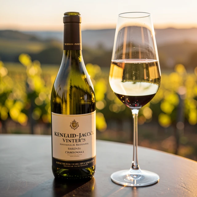 Kendall-Jackson Chardonnay bottle and glass