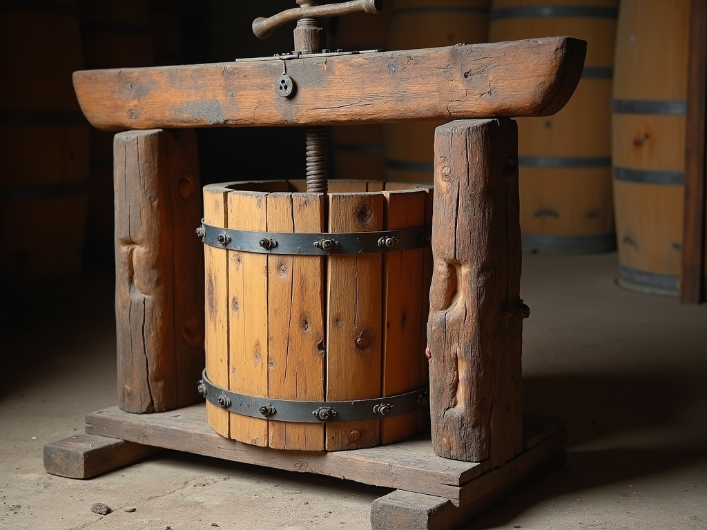 Historical wine press
