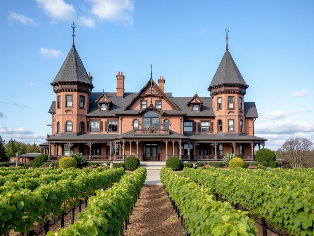 The historic Beringer Rhine House in Napa Valley.