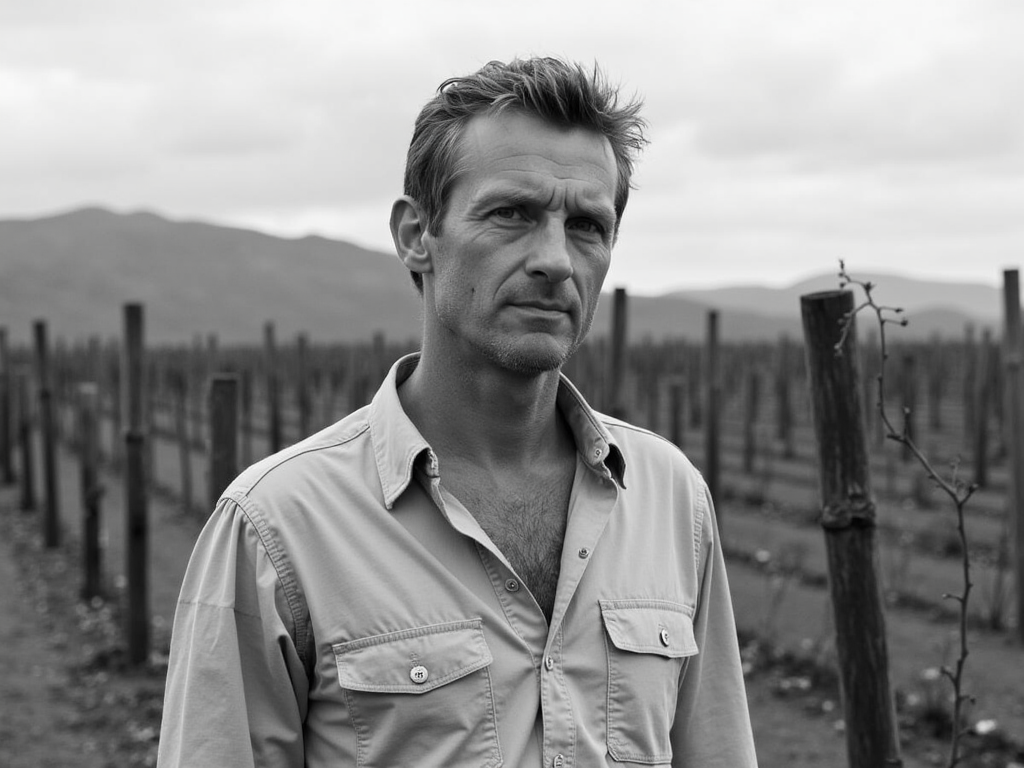 Jess Jackson in his early Lake County vineyard