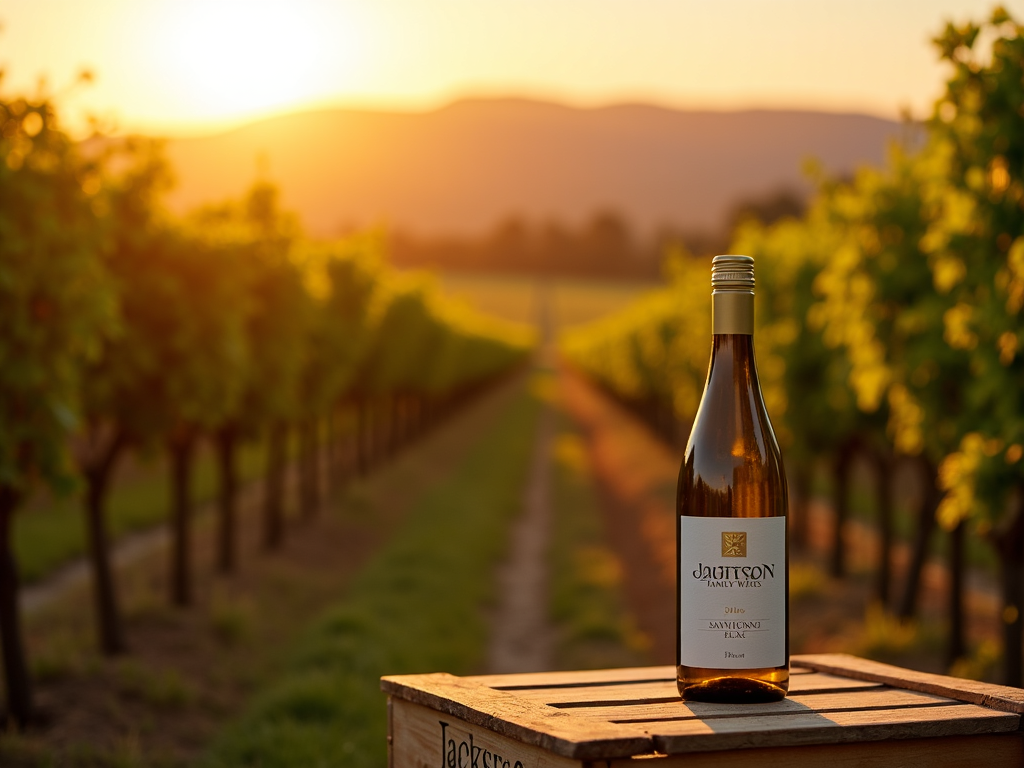 Jackson Family Wines Sauvignon Blanc in a vineyard