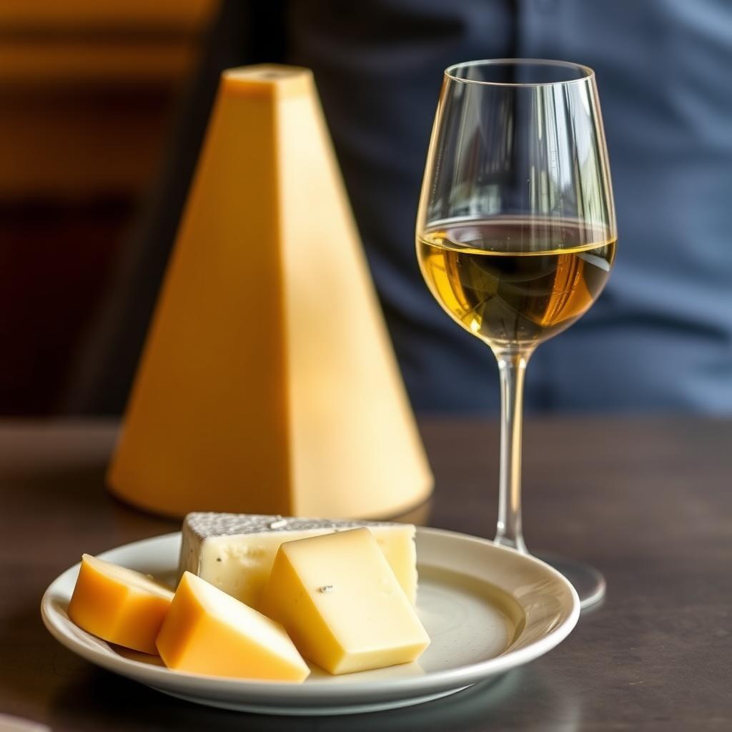 Wine and cheese pairing.