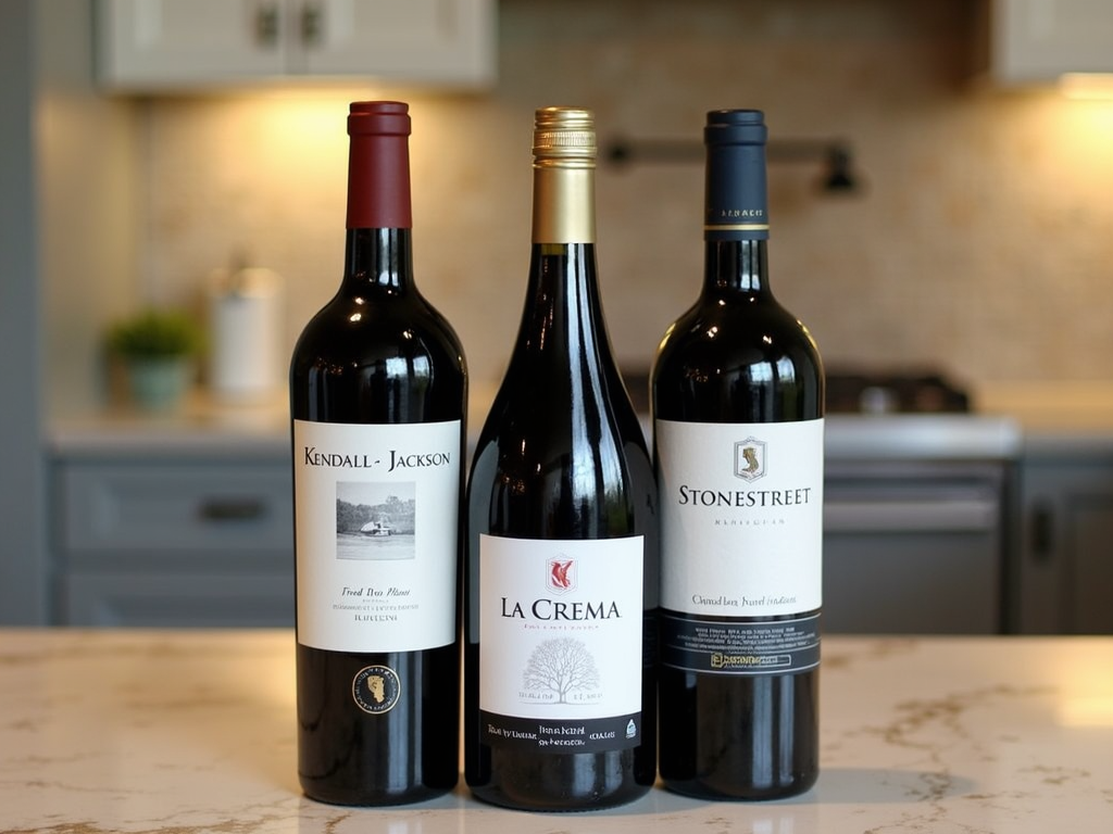 Assorted Jackson Family Wines bottles on countertop