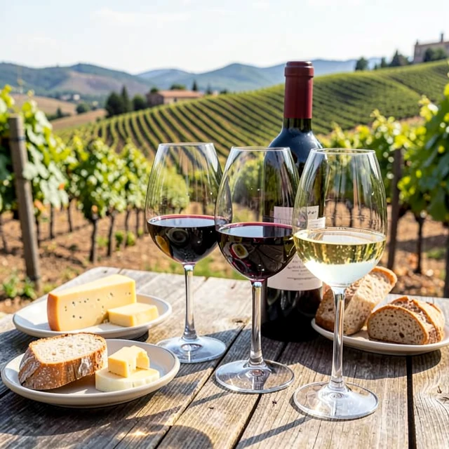 Wine tasting experience at a sustainable California winery