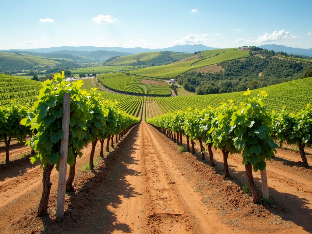 Vineyard landscape illustrating terroir diversity