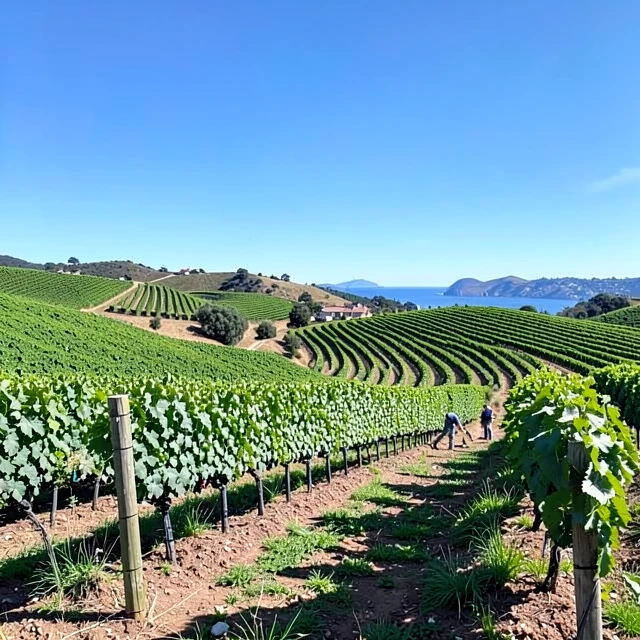 Scenic vineyards of Jackson Family Wines in California