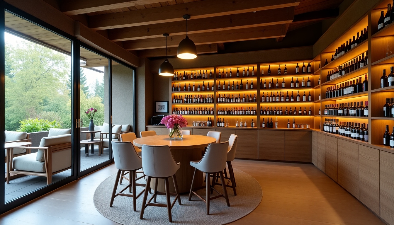 Eco-friendly wine tasting room at Jackson Family Wines
