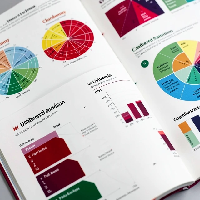Infographic pages from Wine Folly book displaying wine flavor profiles and aroma wheels