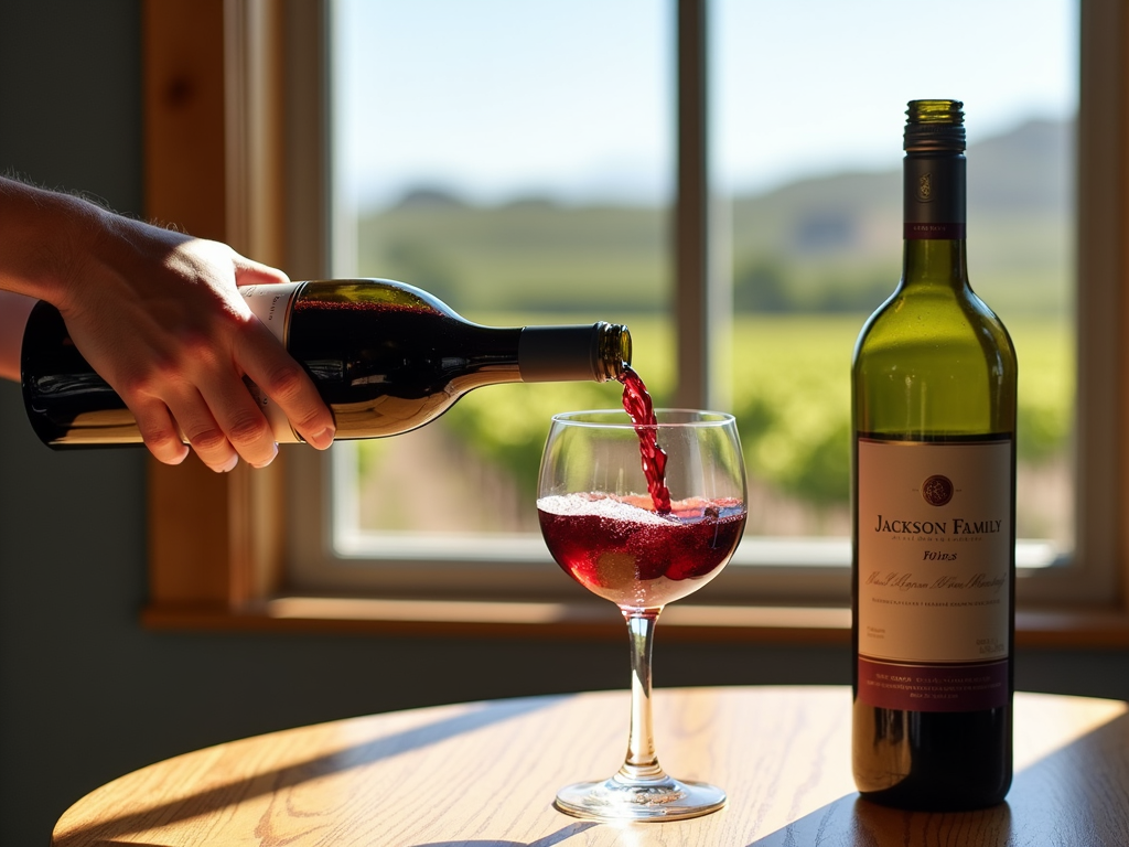 Pouring Jackson Family Wines