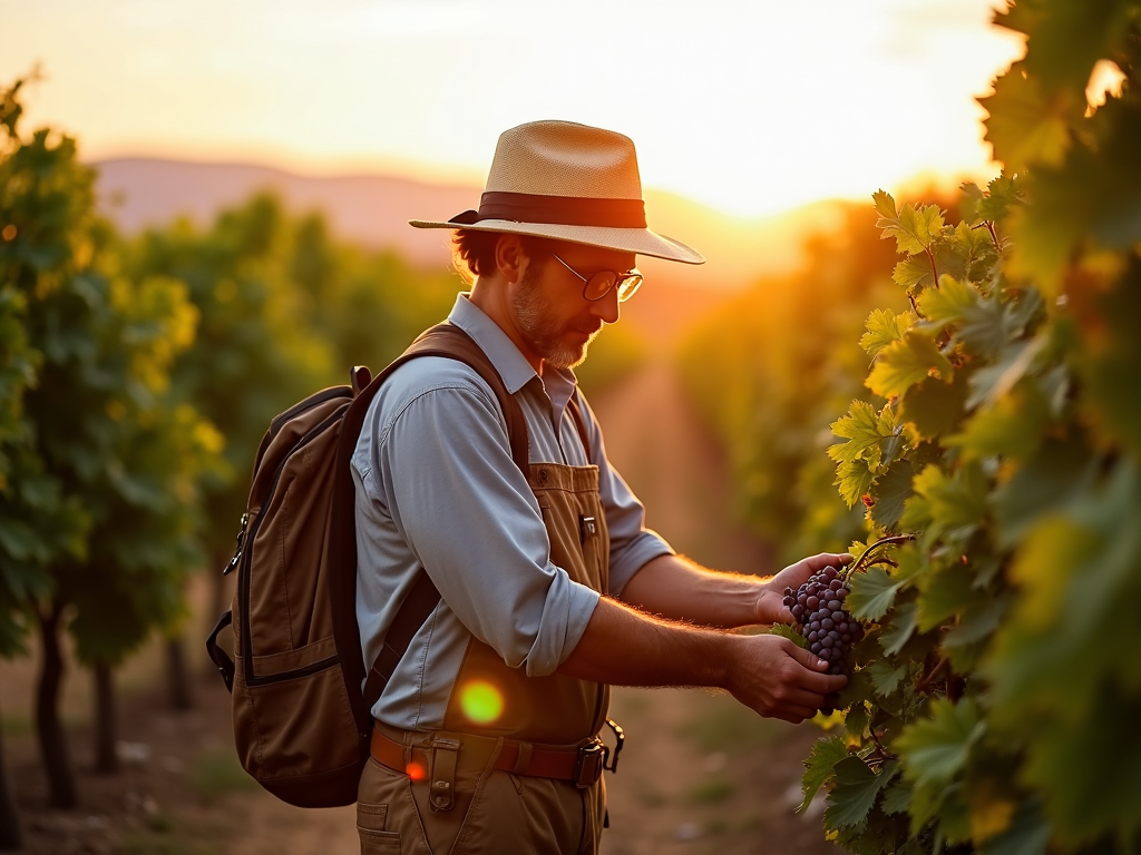 Vineyard worker at Beringer