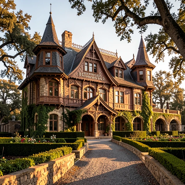 The iconic Rhine House at Beringer Vineyards, a Napa Valley historic landmark