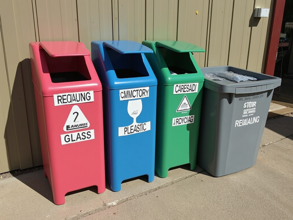 Winery recycling station