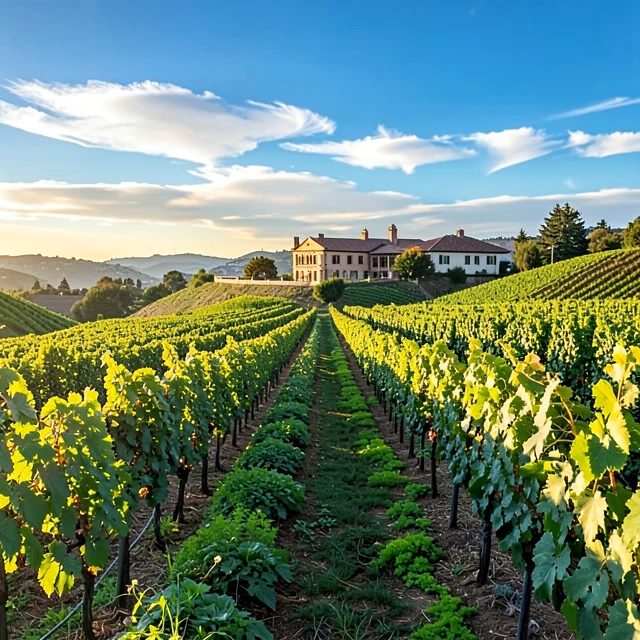 Beringer Vineyards in Napa Valley showcasing sustainable winemaking