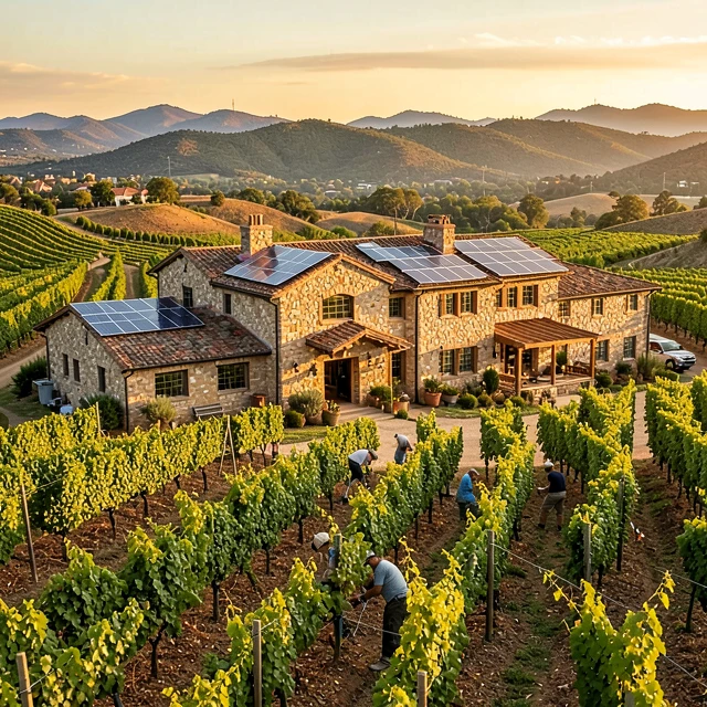 Beringer Vineyards sustainable winery estate in Napa Valley