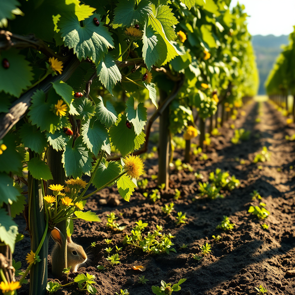 Biodiversity in action among Jackson Family Wines' organic vines