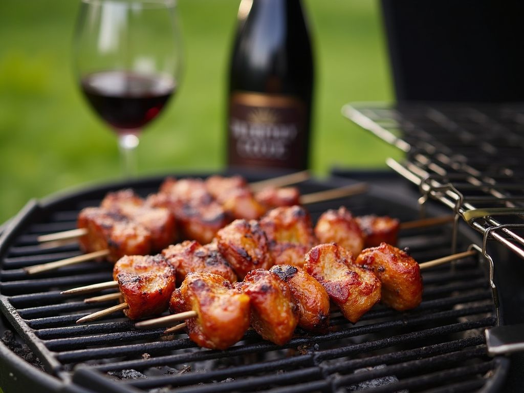 Murphy-Goode Merlot paired with grilled meats