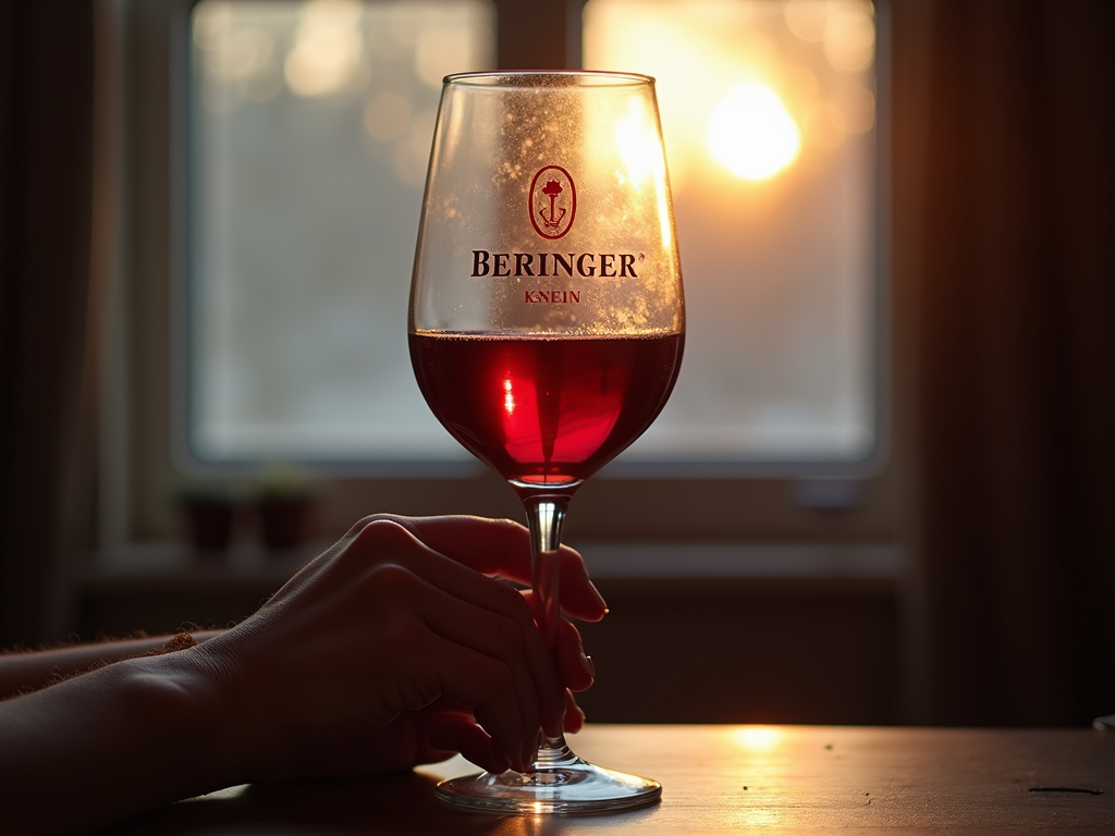 Beringer wine with an artistic glow.