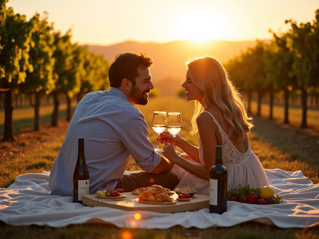 Picnic with Jackson Family Wines in vineyard